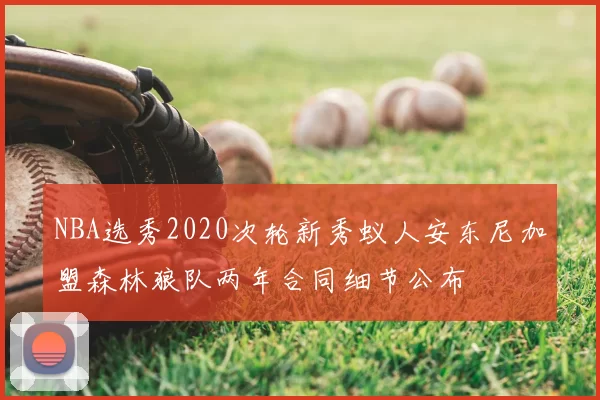 NBA选秀2020次轮新秀蚁人安东尼加盟森林狼队两年合同细节公布