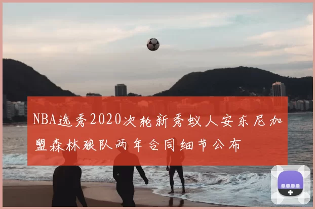 NBA选秀2020次轮新秀蚁人安东尼加盟森林狼队两年合同细节公布